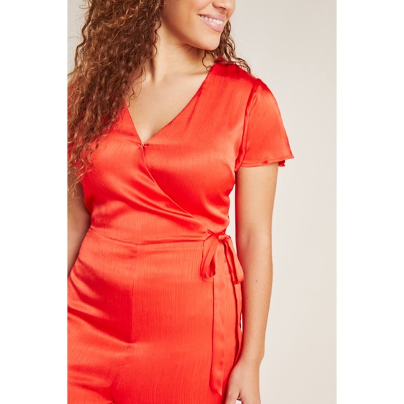 Anthropologie Maquelle Satin Jumpsuit - Picture 2 of 7